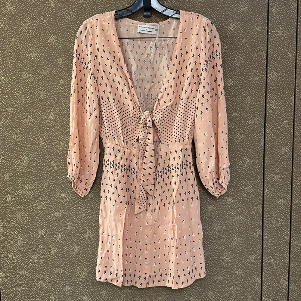 🔥🔥🔥NEW Faithful The Brand Anthropologie Front Tie Floral Mini Dress